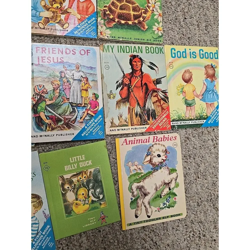 Lot of 18 Vintage Mixed Authors Read Along Hardcover Children's Story Books‎